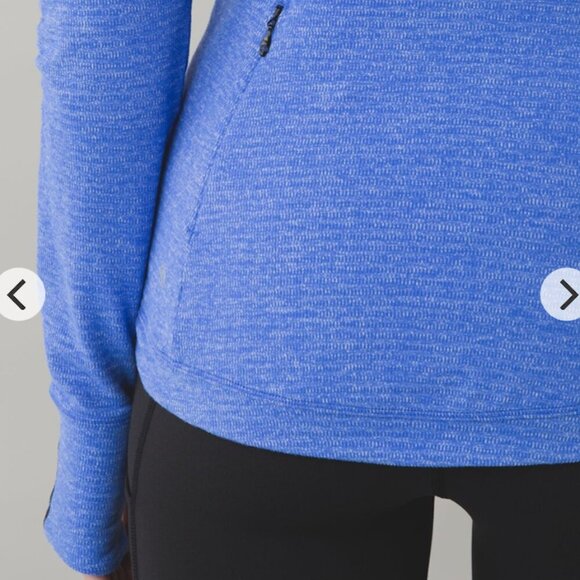 Lululemon - sz 6 - Runderful Long Sleeve Pullover - Blue Pique, Rulu Fabric - Picture 9 of 11